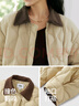 森馬（Semir）羽絨服女中長(cháng)款輕薄肌理寬松2025撞色燈芯絨翻領(lǐng)冬裝109725113027 曬單實(shí)拍圖