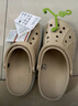 卡駱馳（CROCS）洞洞鞋貝雅卡駱班輕便耐磨一腳蹬休閑鞋|205089 冬日白/彩色-1LI 40 (250mm) 曬單實(shí)拍圖