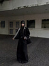 卡圖弛美式拼接寬松黑色夾克男春秋季短款立領外套痞帥潮流高級感上衣服 黑色 XL 【建議120-140斤】 曬單實拍圖