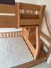 果咖兒全實木上下床兒童床男孩女孩高低床子母床雙層床小戶型上下床 柜梯款 上床寬115  下床寬135 曬單實拍圖