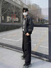 班尼路S&K系列皮夾克外套男士秋季美式皮衣機車(chē)棒球服新款秋裝上衣服 淺灰 M 建議90-115斤 曬單實(shí)拍圖