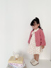 mlgt kids童裝女童連衣裙套裝春秋季寶寶長(cháng)袖秋裝女孩碎花裙子兩件套 粉紅色 100 碼（建議90-98cm 2-3周歲） 曬單實(shí)拍圖