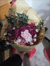 春生秋收高端品質(zhì)干花花束真花客廳家居室內裝飾高級永生玫瑰尤加利葉裝飾 粉玫瑰水晶草花束【真花玫瑰】 送陶瓷花瓶 曬單實(shí)拍圖