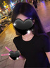 GARNUO綠色短袖連衣裙子女夏季2025新款法式小個(gè)子高級(jí)感禮服裙收腰短裙 黑色【短袖短款】 XL 【121-135斤】 曬單實(shí)拍圖