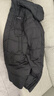 雪中飛連帽長(cháng)款羽絨服男士冬季純色帥氣簡(jiǎn)約雪中飛logo防風(fēng)門(mén)襟羽絨外套 黑色 3XL (190) 曬單實(shí)拍圖