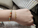 金至尊（3DG Jewellery）黃金手鏈女四葉草999足金磨砂手鏈送女友老婆生日禮物計價 金重3.13克（配珠寶禮盒） 曬單實拍圖