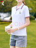 啄木鳥純棉翻領(lǐng)短袖T恤女正肩POLO衫顯瘦大碼女裝夏季休閑上衣 白色 XL 曬單實拍圖