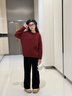 優(yōu)優(yōu)1點(diǎn)（Yoyo one）女童闊腿褲春秋2025新款兒童金絲絨褲子加厚直筒褲中大童黑色加絨 15191黑色【春秋款不加絨】 160 160cm 曬單實(shí)拍圖