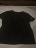 拇指白小T二代白色短袖T恤男女春夏三防純棉白小丅打底衫上衣 黑色女款 M 曬單實(shí)拍圖
