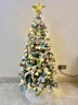 新款Christmas tree圣誕樹(shù)裝飾發(fā)光加密ins風(fēng)家用圣誕節擺件套餐 1.2米織帶蝴蝶結雪樹(shù)套餐 曬單實(shí)拍圖