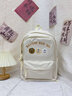 BARBIE德國品質(zhì)女生初中生書(shū)包小學(xué)生背包大容量輕便高中學(xué)生女孩雙肩包 【黃色大號】書(shū)包+毛絨掛件 曬單實(shí)拍圖