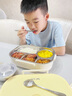 雙槍（Suncha）鈦健康飯盒小學生上班族可微波爐比316好不銹鋼餐盒1.5L配保溫袋 曬單實拍圖