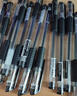 齊心（Comix）黑色全針管筆中性筆簽字筆水筆0.38mm 書(shū)寫(xiě)工具 12支/盒 GP038 曬單實(shí)拍圖