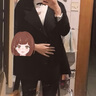 皮爾卡丹（pierre cardin）雙面羊絨大衣女中長(cháng)款2025年冬季新款赫本高端黑色小個(gè)子毛呢外套 黑色 XS 曬單實(shí)拍圖