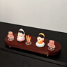 貝漢美（BHM）招財(cái)貓入戶門(mén)玄關(guān)鑰匙收納擺件高檔搬家禮物客廳桌面電視柜裝飾品 招財(cái)貓玄關(guān)鑰匙組合5件套A 曬單實(shí)拍圖