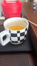 美廚（maxcook）陶瓷馬克杯 水杯咖啡杯子家用早餐牛奶高顏值辦公室茶杯黑色350ml 曬單實(shí)拍圖
