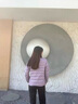 純色立領(lǐng)棉服女冬季時(shí)尚修身保暖棉襖外套氣質(zhì)百搭輕薄內搭棉衣J 紫色 3XL （105-120斤） 曬單實(shí)拍圖