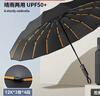 小米之家生態(tài)鏈同款晴雨全自動(dòng)傘加強傘骨雨傘一鍵收放防紫外黑膠防曬遮陽(yáng) 32骨-曜石黑【加固/晴雨】自動(dòng) 曬單實(shí)拍圖