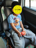 怡戈（Ekobebe）兒童安全座椅增高墊3-12歲大童車(chē)載汽車(chē)便攜式坐墊簡(jiǎn)易008X耀石灰 曬單實(shí)拍圖