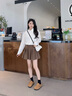 hanayo品牌新款斜挎包包女包櫻桃掛件單肩包時(shí)尚新月包生日禮物送女友 White 白色 曬單實(shí)拍圖