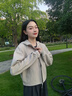 安踏遛彎外套丨休閑運動(dòng)上衣女秋季新款針織長(cháng)袖時(shí)尚百搭立領(lǐng)衛衣開(kāi)衫 【連帽-莫代爾新款】二度灰01-2 M (女165) 曬單實(shí)拍圖
