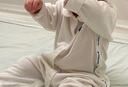 babycare山茶花連體衣春新品包屁衣新生兒爬服寶寶衣服 貝殼白 80cm 曬單實拍圖