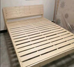 聚優(yōu)范實(shí)木床1.5米現代簡(jiǎn)約雙人床1.8x2米租房單人床1.2m簡(jiǎn)易床架送床墊 【實(shí)木加粗床】實(shí)木床30高 1.2米寬x2米長(cháng) 曬單實(shí)拍圖