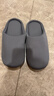利達(dá)妮日式棉拖鞋女秋冬透氣室內(nèi)布底居家木地板情侶拖鞋男 灰色 42-43 曬單實(shí)拍圖