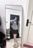 VEOX毛衣女針織衫女2025新款小狗貼布糖果色甜美秋季百搭外套短款上衣 灰色 M 建議90-105斤 曬單實(shí)拍圖
