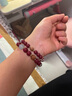 EKITIKE五行朱砂手串護(hù)身符轉(zhuǎn)運(yùn)珠佛珠手串情侶七夕情人節(jié)禮物送女友老婆 【單圈款】10mm五行朱砂手串 曬單實(shí)拍圖