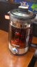 蘇泊爾（SUPOR）養(yǎng)生壺 復(fù)古噴淋式煮茶器煮茶壺?zé)畨?L 電熱水壺迷你玻璃花茶壺304不銹鋼黑茶 SW-10C05 曬單實(shí)拍圖