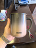 膳魔師（THERMOS）保溫杯400ml帶茶濾男女泡茶咖啡杯學(xué)生教師節禮物TEMC-400日暮金 曬單實(shí)拍圖