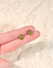 中國黃金（CHINA GOLD）黃金耳釘女士百搭足金立體玫瑰花耳飾品教師節520禮物送女友愛(ài)人 玫瑰花耳釘  約0.8g 曬單實(shí)拍圖