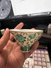 唐速景德鎮(zhèn)手繪茶杯琺瑯彩斗笠主人杯個(gè)人單杯客廳品茗功夫茶杯 翡翠綠斗笠杯 曬單實(shí)拍圖