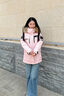 波司登（BOSIDENG）90絨鵝絨極寒羽絨服男女情侶同款加厚大毛領商場同款外套 雪櫻粉1862-至高抵御-20°C-充絨量+10%左右 XS 155/80A 體重約100斤以內 曬單實拍圖
