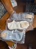 無(wú)印良品（MUJI）男式 合腳直角和紙混運動(dòng)船襪 男士短襪男款隱形襪淺口 DAC40A4S 米白色 25-27cm 曬單實(shí)拍圖