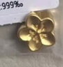 中銀鑫行桃花轉運珠吊墜足金999黃金項鏈掛墜硬金DIY手串送女友禮物 桃花吊墜（克重多退少補） 約0.8g 曬單實(shí)拍圖