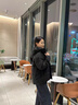 鴨鴨時(shí)空道宇聯(lián)名短款羽絨服男女同款2025新款冬季戶(hù)外極寒面包服外套 星空黑色 L (175) 曬單實(shí)拍圖