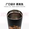 膳魔師120周年新品黑金騎士系列保溫杯便攜杯子大容量水杯生日禮物 【咖啡杯】附帶杯套 420ml 曬單實(shí)拍圖