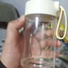 富光清然玻璃杯 高硼硅玻璃水杯子 女生便攜牛奶咖啡刻度茶杯330ml 曬單實(shí)拍圖