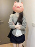 唐菓蜜新款連衣裙女2025秋冬女裝韓系時(shí)尚減齡小個(gè)子氣質(zhì)純欲風(fēng)套裝裙子 灰色開(kāi)衫+內搭+裙子 M 曬單實(shí)拍圖