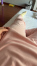 婧麒（JOYNCLEON）月子服夏薄款純棉睡衣產(chǎn)后孕婦哺乳帶胸墊家居服 黃XL jyz181891 曬單實(shí)拍圖
