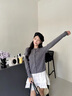 森馬（Semir）森馬陳都靈針織開衫女美利奴羊毛衫24冬新款內(nèi)搭保暖109724106001 曬單實(shí)拍圖