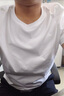 布先生春夏季短袖T恤男士純棉小白T純色內(nèi)搭打底衫 白色 XL(180) 曬單實(shí)拍圖