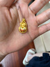 六福珠寶黃金吊墜六字真言福滿(mǎn)傳家足金葫蘆不含項鏈 計價(jià) 約8.85克 曬單實(shí)拍圖