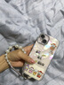 圣圖朗ins五路財神適用蘋果16pro手機殼15promax女款手鏈14plus貝殼紋iPhone13自帶鏡頭膜11高級感12全包 鏡頭膜全包-銀色-順風順水+手鏈 iPhone 13 曬單實拍圖