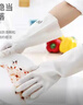 洗碗手套女耐用廚房刷碗洗衣服家務(wù)清潔耐磨防水手套橡膠乳膠手套 加厚耐磨：用不爛【3雙】六只裝 防水丨防凍手M碼【適合中手】 曬單實(shí)拍圖