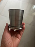 旅行裝備不銹鋼伸縮杯折疊杯子戶(hù)外旅行洗漱水杯便攜壓縮杯迷你 不銹鋼250ml【2個(gè)裝】 曬單實(shí)拍圖