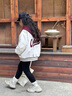 女童秋冬夾棉外套2025新款洋氣大童加厚連帽棒球服冬裝假兩件棉服 米色【夾棉加厚款】 160 曬單實(shí)拍圖