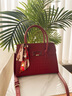 CADUNI KAISER牛皮包包女包新娘結婚包品牌斜挎手提包生日禮物高級感送女友老婆 【紅色】實(shí)用走心 高端大氣百搭輕奢單肩包 曬單實(shí)拍圖